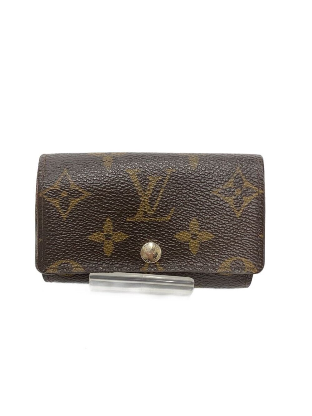 LOUIS VUITTON Multicles Monogram Key Case Wallet Brown